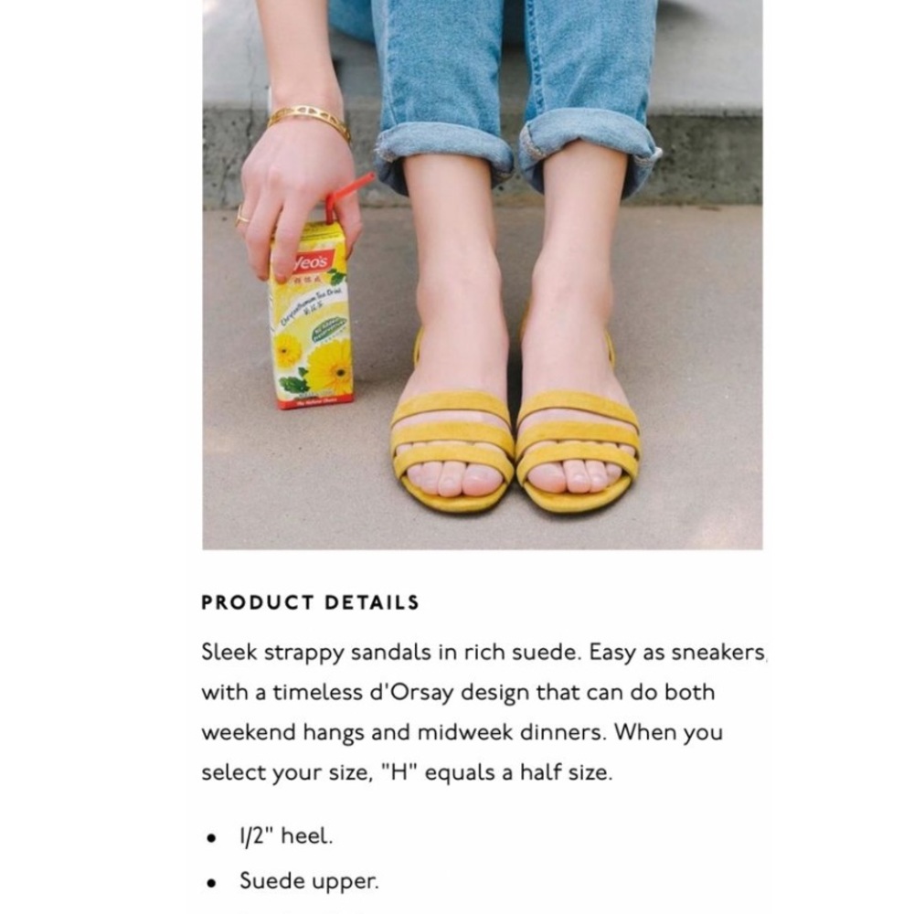 Madewell Leila suede strapped sandals